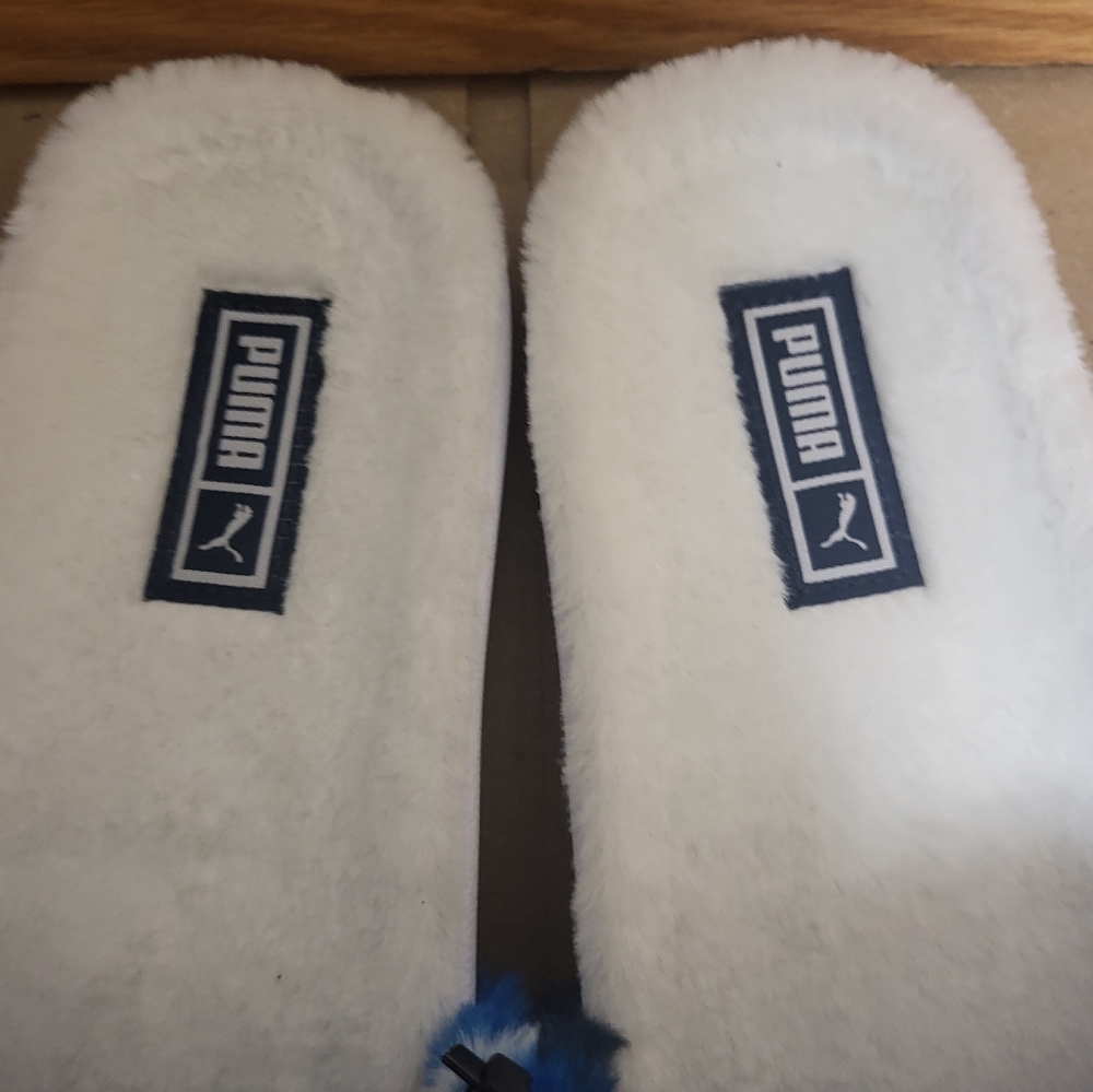 Puma Leadcat 2.0 Fluffy Tie-Dye Slide Sandals Women Size 7 NWOT - Picture 7 of 10